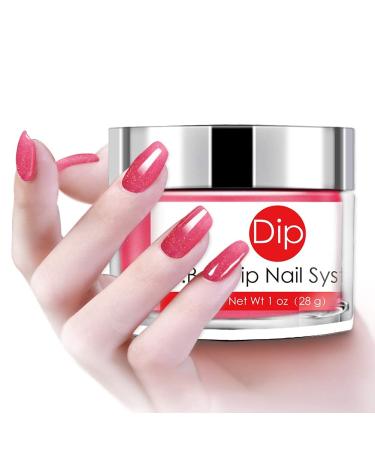 I.B.N Pink Nail Dipping Powder with Added Vitamin | Acrylic Dip Powder Colors 1oz/28g | No Need for Nail Dryer Lamp | DIP 044 - Buy Online on GoSupps.com