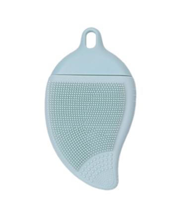 Eventerde Facial Washer Face Washer - Double Sided Silicone Facial Cleansing Pad - Manual Skin Care Scalp Brush Versatile Hand Scrubber Grey-green