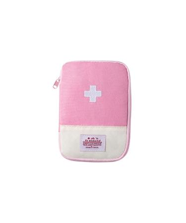 Surakey mini first help bag empty medication bag small portable medication bag small and slightly medical emergency pocket medicine storage bag for house auto travel sport camping s rosa