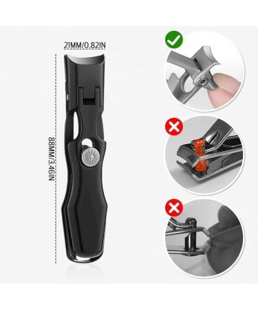 German Nail Clippers for Men | 2024 Ultra Sharp Heavy Duty Toe Clippers | Professional Extra Large Design with Catcher & File | Perfect for Seniors - Buy Online on GoSupps.com