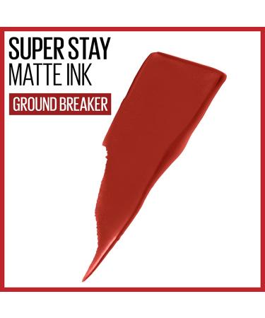 Maybelline Super Stay Matte Ink Liquid Lipstick in Ground-Breaker Maple Leaf Red - 0.17 Fl Oz - Buy Online on GoSupps.com