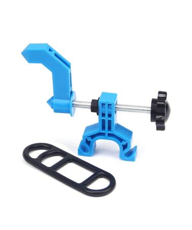 LIZHOUMIL Portable Bicycle Wheel Truing Stand, Bike Rims Adjustment Tools, Mini Simple Compact Lightweight Bike Wheel Repair Tools Tuning Tool Blue