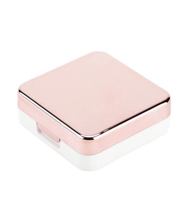 Kikyo lens box contact lens travel set contact set with cleaning disc sensitive and beautiful for the daily outdoor area (light pink)