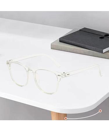 Stylish Eyeglasses Transparent Spectle Eye Fatigue Lightweight Eyewear for Women Men Unisex Game Work clear - Buy Online on GoSupps.com