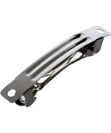 uaelua 50 Pcs 50mm Metal French Barrettes Hair Clips Bows - Silver - Buy Online on GoSupps.com