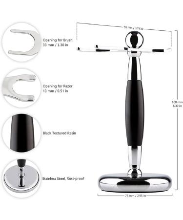 Crody Simplicity Men's Shaving Set - Pure Silver Badger Hair Brush & Stainless Steel Razor Perfect Gift - Buy Online on GoSupps.com
