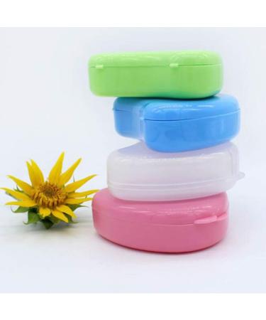 DOITOOL Braces Cleaner & Retainer Case 4pcs - Heart Shaped Slim Storage Box for Travel - Mixed Style Aligner Cleaner - Buy Online on GoSupps.com