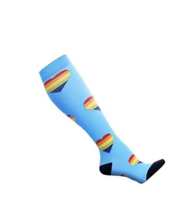 Angoter Compression Stockings For Women And Men Long Sports Socks For Running Travel Cycling Pregnant Nurse Edema