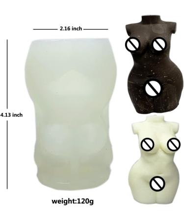 LOVE'N KISS Woman Silicone Body Wax Candle Molds - 3D Thick Female Figure for DIY Soap, Candle, Chocolate, Resin Art - Buy Online on GoSupps.com