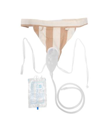 Urine Collector Bag Urinal Pee Holder Urine Bag Collector Men Male Silicone Urine Collector for Travel Home Incontinence Bags Wearable Urine Collection Drainage Bag