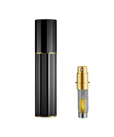 Perfume Atomiser Bottle Empty Container Mini Refillable Travel Size Portable(Black)
