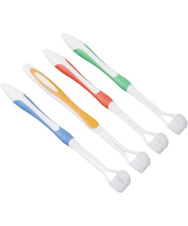 Jowxsx 3 Sided Soft Bristle Toothbrush for Adults - Manual Blue Toothbrush | Optimal Cleaning & Comfort - Buy Online on GoSupps.com