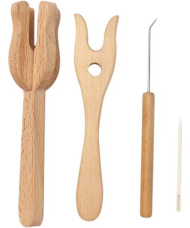 Lucet Knitting Fork and Needle Kit - Durable Cordmaking Set for Rug Making, Darning, Crocheting - Portable and Versatile Hobby Tool - Buy Online on GoSupps.com