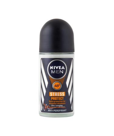 NIVEA NIVEA Men Invisible Black & White 3-Pack Antiperspirant Roll-On Deodorants 50ml