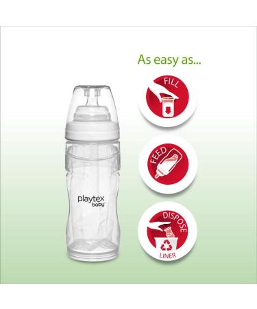 Playtex Baby Nurser Bottles Drop-Ins Recyclable Liners 4 Oz 50 Count- Pre-Sterilized Disposable Liners - Buy Online on GoSupps.com