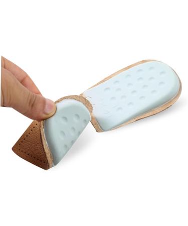 Minkissy Ball of Foot Cushions for Heels | Thickened Leather & Latex Half Insoles | Forefoot Cushion Pads for Women - Yellow S - Buy Online on GoSupps.com