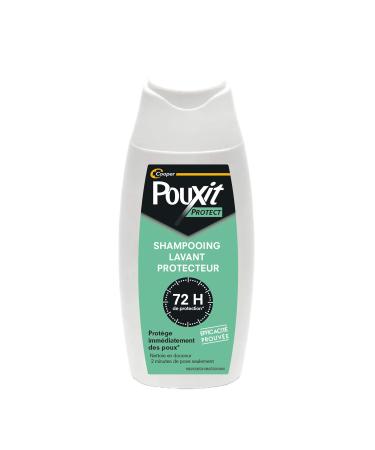 POUXIT - Protect - Shampooing 2 en 1 lavant et protecteur 72H - Prot ge imm diatement des poux - 2 minutes de pose seulement - Flacon de 200 ml