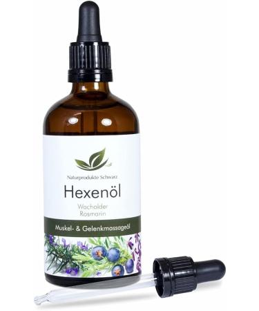 Natural Products Black Witch Oil - Soothing Massage Oil for Sore Muscles & Tension with Juniper & Rosemary | 50ml - Buy Online on GoSupps.com