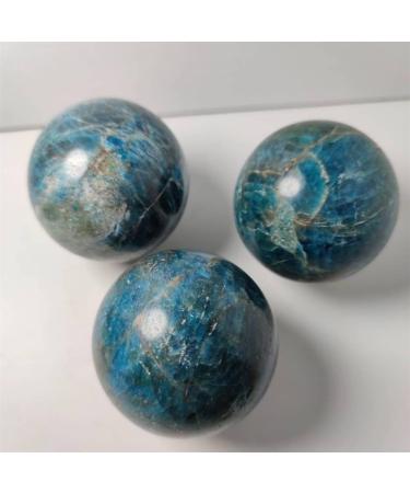Natural Crystal Rough Stone Jewelry Natural Crystal Rough 60mm Natural Blue Apatite Sphere Crystal Stone Quartz Globe Ball Rock Gift Wooden Base ReikiHome Decor Natural ReikiCrystal Stone Jewelry - Buy Online on GoSupps.com