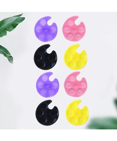 Zerodeko Plateaux pour Nail Art 8 Pi ces Mix Couleurs Mini Palette Manucure en Plastique Portable Anneau pour Artiste Ongulaire et Proth siste Ongulaire - Buy Online on GoSupps.com