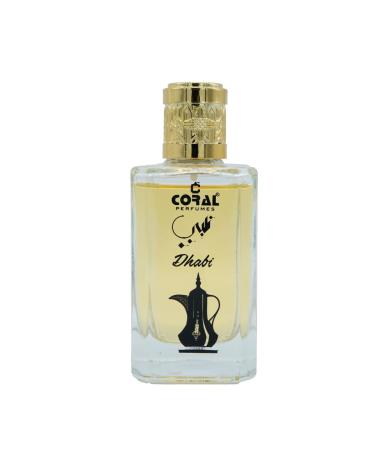 Coral Perfumes Dhabi 100ML - Eau De Parfum For Men - Long Lasting Spray - Premium Luxury - Aromatic Blend Of Rose Jasmine amber and musk For Every Occasion - Buy Online on GoSupps.com