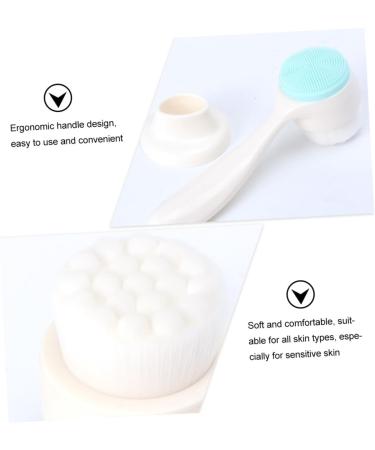 HAPINARY 1pc Face Brush Face Soap Brush Silicone Brush Facial Brush Handhled Face Skincare Removal Brush Hand Held Face Makeup Remover Brush Deep Cleaning Fiber White Beauty Tools - Buy Online on GoSupps.com