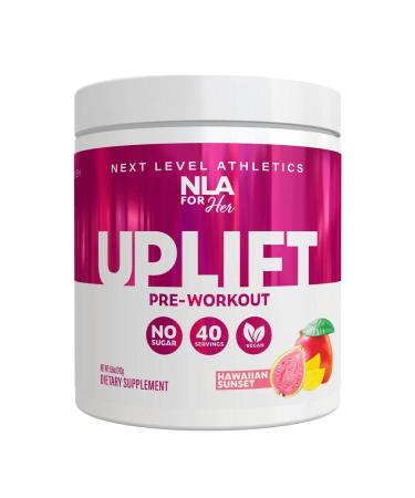 NLA for Her Uplift Pre-Workout (40 Servings) - Hawaiian Sunset - Provides Clean/Sustained Energy, Supports Athletic Performance, Helps Fast Twitch Muscle Fiber Activation