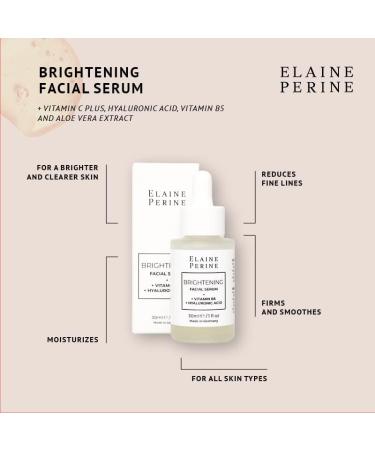 Elaine Perine Brightening Serum Brightening Face Serum Even Skin Tone Radiant Complexion Vitamin C Plus Hyaluronic Acid Vitamin B5 & Aloe Vera - Buy Online on GoSupps.com