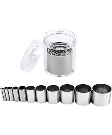 Fireboomoon 12 PCS Stainless Steel Hollow Punch Cutter Set with Storage Case - Round Circle Cutters for Polymer Clay and Pottery Crafts - Buy Online on GoSupps.com