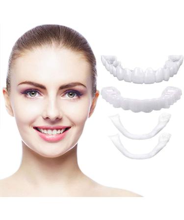 3 Kits Fake Teeth & Veneers - Instant Perfect Smile Cosmetic Dental Solution | Upper & Lower Flex Cosmetic Teeth with Box - Buy Online on GoSupps.com