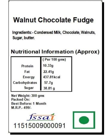 Ghasitaram Gifts Valentines Gift for Girlfriend/Boyfriend/Husband and Wife - Valentine Sweets - Walnut Chocolate Fudge Valentine Sweets Walnut Chocolate Fudge - Buy Online on GoSupps.com