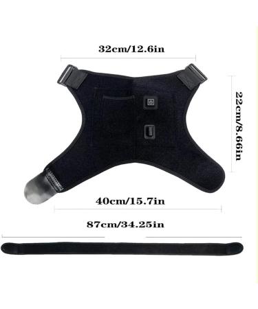 USB Electrically Heated Shoulder Straps Heated Vibrations Shoulder Wrap Brace for Injury Dislocation Rehabilitation Default - Buy Online on GoSupps.com
