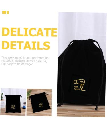 Healeved 4pcs Hair Dryer Storage Bag Makeup Organizer Bag Travel Dustproof Storage Bags Curls Tool Shopping - Buy Online on GoSupps.com
