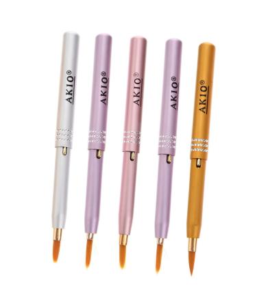 FOMIYES Retractable Lip Brush - 10 Pcs Metal Shell Lip Balm & Lipstick Applicator - Travel-Friendly Aluminum Alloy Makeup Tool - Buy Online on GoSupps.com
