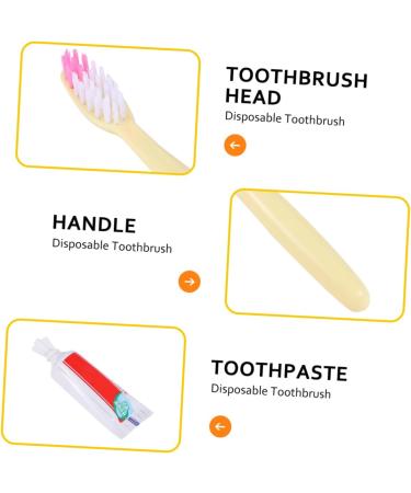 Anneome 100-Pack Disposable Travel Toothbrushes - Individually Wrapped Manual Toothbrushes for Hotels & Home Use - Buy Online on GoSupps.com