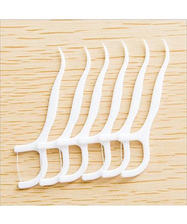 VNDEFUL 100 Pcs White Dental Floss Picks - Oral Care Toothpicks for Healthier Gums and Teeth - Buy Online on GoSupps.com
