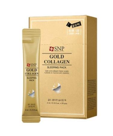SNP Gold Collagen Sleeping Pack Stick Type 4ml*20pcs