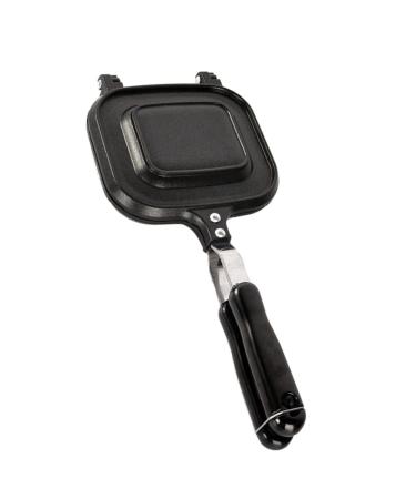 OUNONA Sandwich Skillet Grilling Frying Pan Turnover Maker Sandwich Maker Pan Electric Pancake Griddle Bbq Grill Plate Bbq Griddle Plate Toast Maker Bread Corn Aluminum Alloy Household 36.5X16CM Black