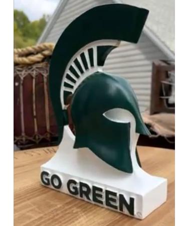 College Bronze Michigan State Spartans Office Desk Table Mini Helmet Accessories for Home Decor - Buy Online on GoSupps.com