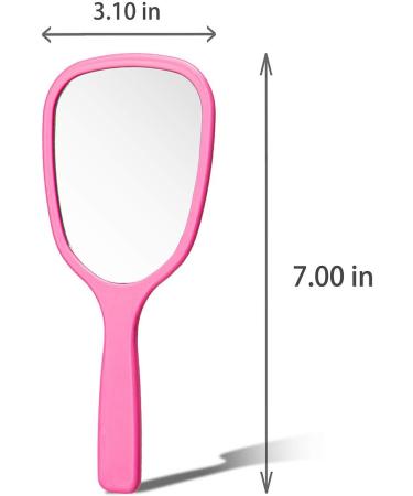 8PCS Handheld Makeup Mirrors for Travel, Camping, and Home | Portable Personal Cosmetic Mirror - Buy Online on GoSupps.com