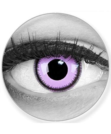 Funnylene colored purple Violet contact lenses purple lunatic - soft without strength 2 pack + free container - 12 monthly lenses - perfect for Halloween carnival carnival or carnival