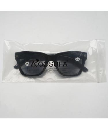 Koosufa Sunny Reading Glasses - Stylish Sun Protection with Prescription Options for Men & Women - Feather Hinge Outdoor Readers (0.0 to 4.0 x) - Buy Online on GoSupps.com