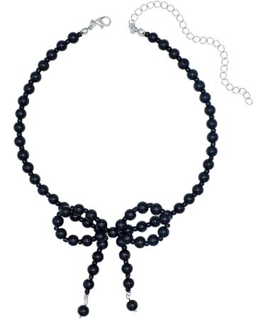 Buy OralGos Black Pearl Necklace - Adjustable Length Fashion Necklace for Women | Elegant Pearl Jewelry - Buy Online on GoSupps.com