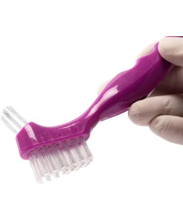 Easyinsmile Denture Cleaning Brush 15.5cm - Double Sided Carebursh 1pcs/Pack (Pink) - Buy Online on GoSupps.com