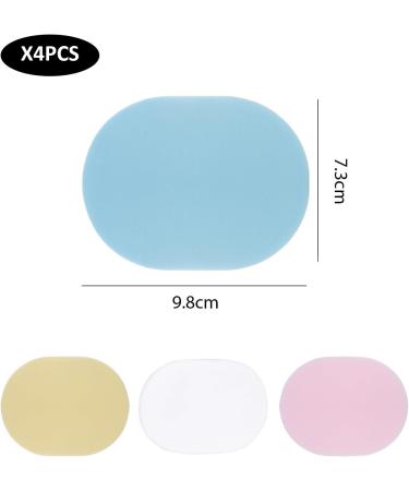 4 Pieces Sponge Face Wash Sponge Cleansing Sponge Exfoliating Sponge Soft Sponge Face Wash Sponge Facial Cleansing Cotton for Facial Cleansing (Pink Blue Yellow White) - Buy Online on GoSupps.com
