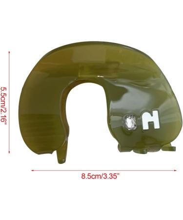 Limtula Cute Hair Claw Clips -shape Hair Jaw Clip Modern Hair Catch Barrettes Ponytail Holder Hair Props Yellow - Buy Online on GoSupps.com