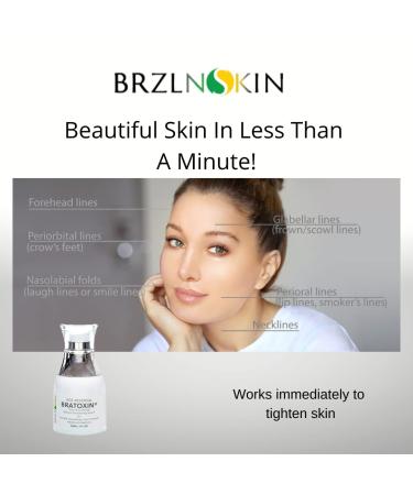 Bratoxin Instant Wrinkle Filler | Anti-Aging Hydrating Serum | Skin Tightening Formula for Youthful Skin (30 mL) - Shop Internationally - Buy Online on GoSupps.com