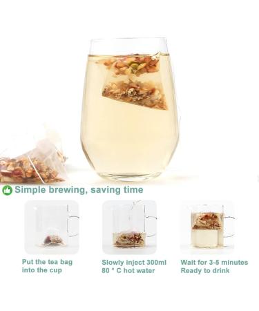 100% Poria Cocos Sour Jujube Kernel Tea Bag 250g/8.81oz (5g*50bags) malt igname aux dattes lys roses sachet de th compos th chinois th sant  - Buy Online on GoSupps.com