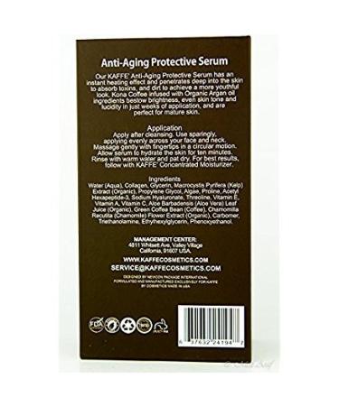 Kaffe Skincare Eye Serum - All Natural Organic Kona Coffee Formula for Puffiness Dark Circles & Crow's Feet Relief - Buy Online on GoSupps.com