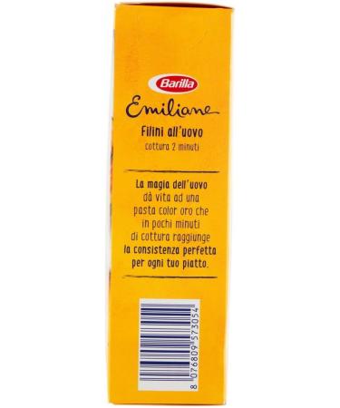  Italian Gourmet E.R. Barilla Egg Pasta Le Emiliane Filini Egg Pasta 275g + Italian Polpa Gourmet 400g (Pack of 10) - Buy Online on GoSupps.com